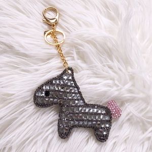 LindieSs lucky crystal horse bag charm